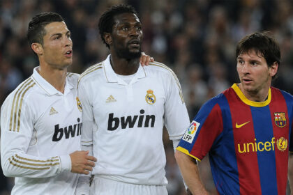 Adebayor, Messi